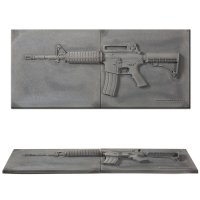 UHPC GUN_M4A1 타일/총모양 디자인 타일/노출 콘크리트 3D 타일/콘크리트 디자인 타일/아트월 시공