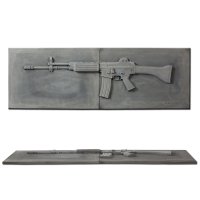 UHPC GUN_K2 타일/총모양 디자인 타일/노출 콘크리트 3D 타일/콘크리트 디자인 타일/아트월 시공