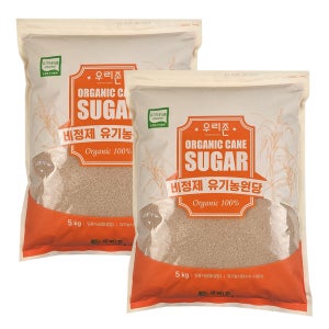 우리존 유기농원당10kg(5kgx2ea)/설탕대신 비정제원당으로 건강한 달콤함을~