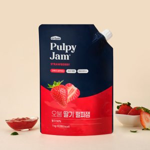 오붐 딸기 펄피잼 1kg 베이스
