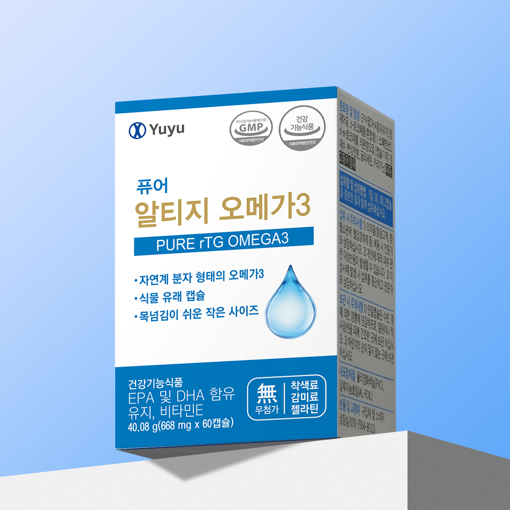 유유제약 NORP 퓨어 알티지 <b>오메가3</b> 카제로템