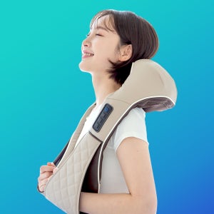 휴플러스 목 어깨 마사지기 Cordzero-750 승모근 온열 무선 허리 안마기