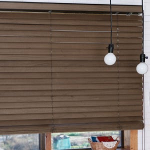 이홈 오동나무 우드블라인드 라운드 거실 베안다 나무 원목