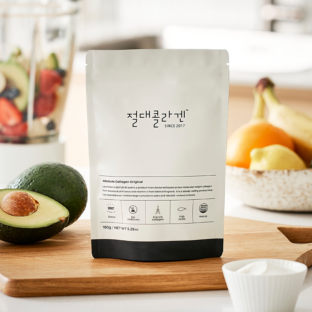 절대콜라겐 프랑스 저분자 <b>피쉬 콜라겐</b> 펩타이드 어류 어린 가루 150g