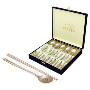 (거창유기)고급 궁중 수저 5인용(조각)세트