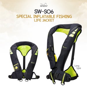 씨울프 SW-S06 최고급 팽창식 구명조끼