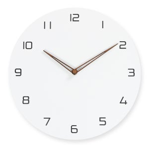무소음 인테리어 벽시계 에코화이트(아라비아)