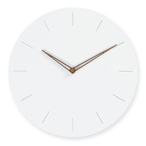 무소음 인테리어 벽시계 에코화이트 베이직 라인