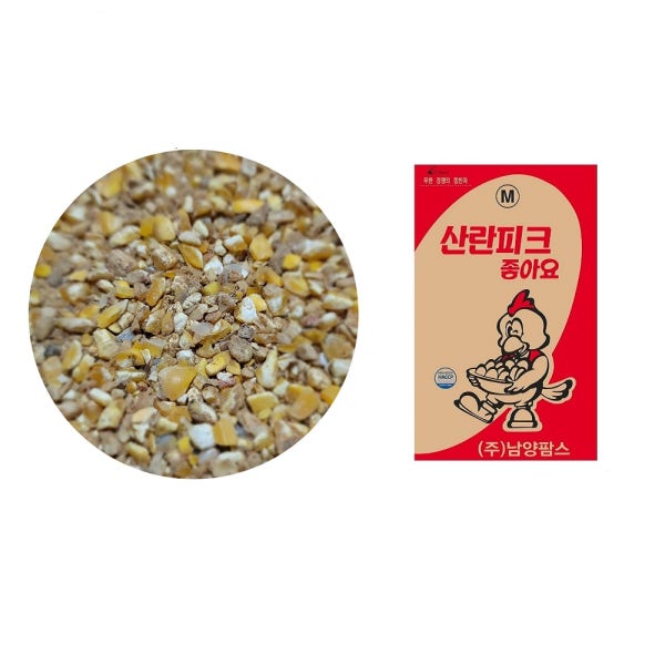 알곡이 풍부한 닭사료 산란피크20kg 닭모이 산란닭 백봉 오골계 청계