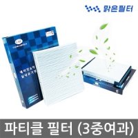 맑은필터 맑은 파티클 자동차 에어컨필터/ SM6 분리형 2P (090W)