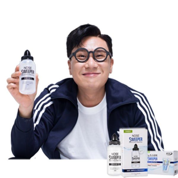 노즈스위퍼 코세정기 60포+10포세트 이상민 코세척기 비염 유아 어린이 코세척 황사 약국