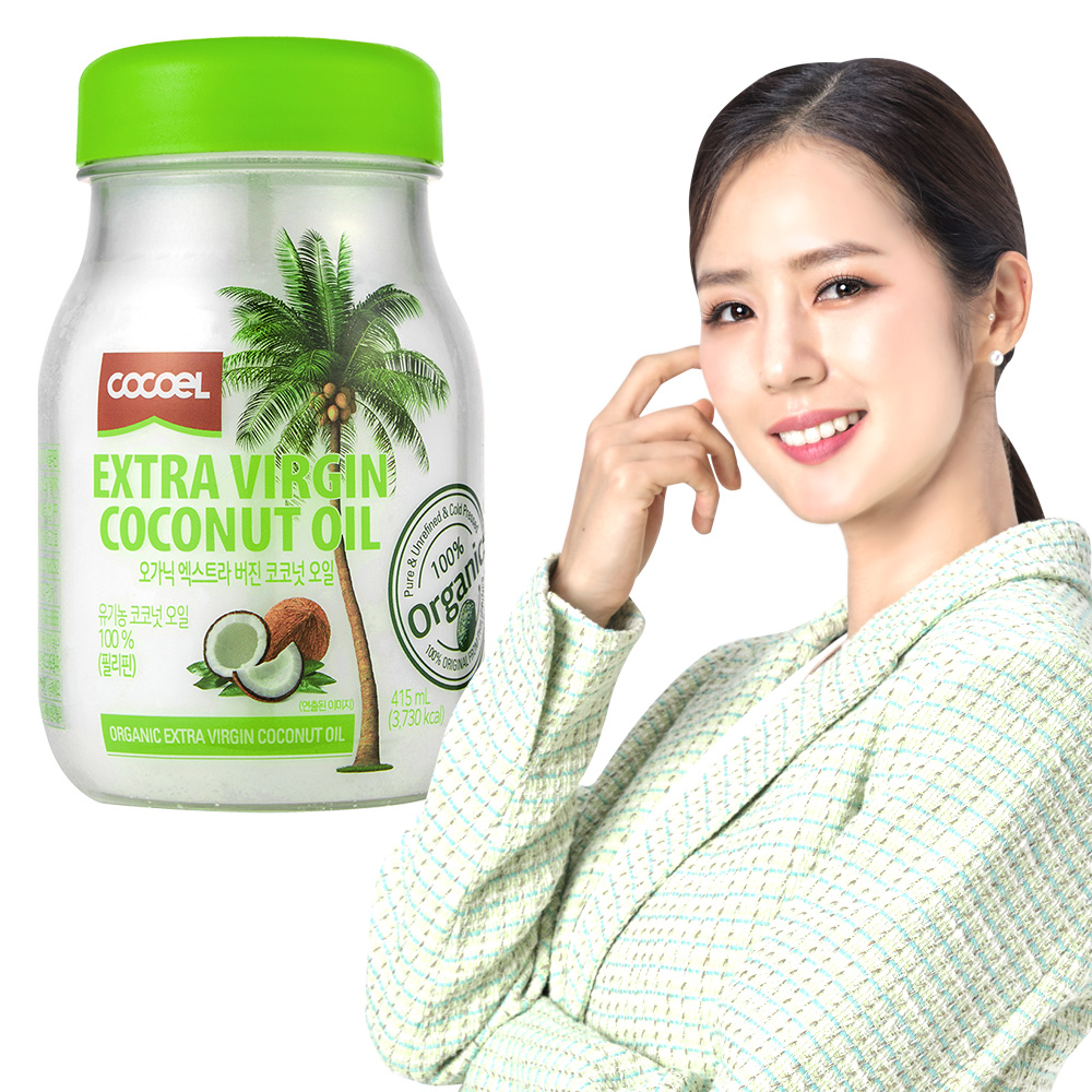 코코엘 유기농 엑스트라버진 코코넛오일 415ml 1병