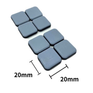 이지슬라이드 부착 사각형 20mm 가구슬라이딩패드 층간소음방지 의자양말 테프론