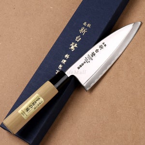 일본 신백로 단조 440 양면 카스미 데바 18cm, 우수용, 1개