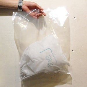 PE투명 타공손잡이 비닐쇼핑백 100장 / 가로25~40cm / 박람회 팝업스토어 의류