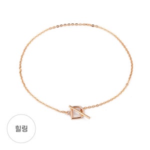 14k,18k 센서빌D 토글 체인 팔찌(2type)