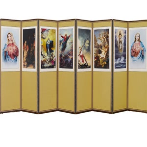 8폭예수성화 이조공예 병풍 가리개 제수용품 파티션