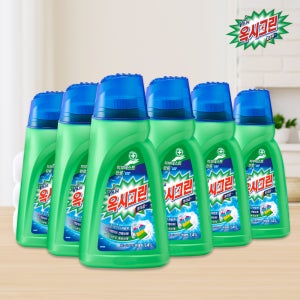 옥시크린 리퀴드 1.4L X 6개 액체형 표백제 살균 찌든때 얼룩제거 셔츠빨래 세탁보조제