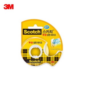 3M 스카치 투명양면테이프 136D/12mmX6.35M