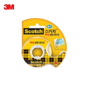 3M 스카치 투명양면테이프 237D/18mmX7.6M
