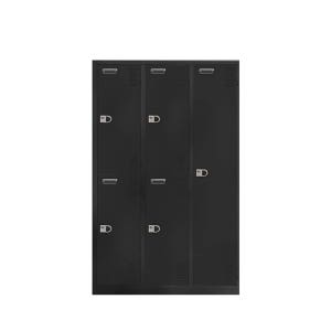 철제 캐비넷 옷장 사무실 락커 기숙사 탈의실 옷장 5인용 블랙