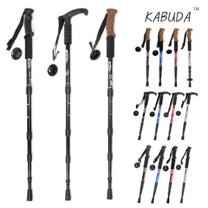 4단 접이식 등산스틱 일자 T자 등산 지팡이 두랄루민 재질