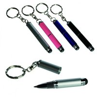 Tablet Gadgets - Handy Mini Blue Pen and Stylus in One Keyring - Perfect Stocking Filler Or Christm