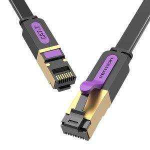 벤션 칼국수형 플랫 CAT7 초고속 인터넷 랜선 랜케이블 ICAB 15m, 1개