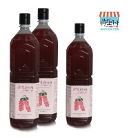 문경오미자 청 원액 엑기스 1500ml 3병 비정제원당 9개월 숙성