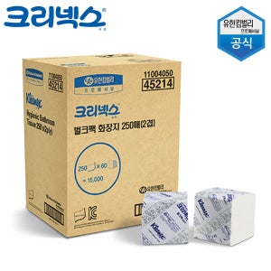 유한킴벌리 크리넥스 뽑아쓰는 벌크팩 화장지 2겹 15000매 각티슈 미용 티슈 45214