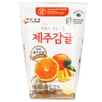 아워홈 제주감귤주스 125ml x 40팩