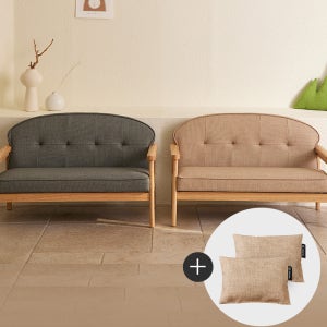 팀버토츠 뉴모나소파 2인 원목 키즈 유아 아기소파