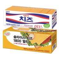 서울우유 체다슬라이스 치즈 1.8kg (100장) 업소용/멀티/무색소