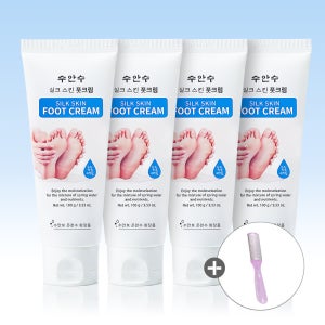 에네스티 풋크림 3+1개+발밀이 발 뒤꿈치 보습 각질 풋케어크림 100ml