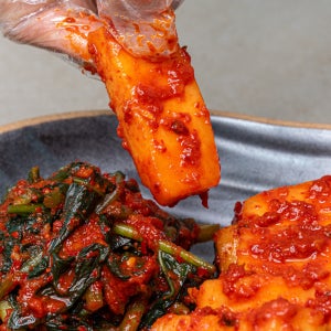 새벽팜 총각김치 국산 전라도 참매실 알타리 초록무 2kg, 1개