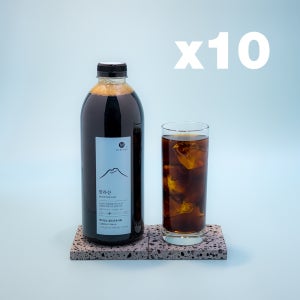 제주 콜드브루 커피 1000mlx10병, 더치커피 납품 홈카페 사무실 오피스 카페