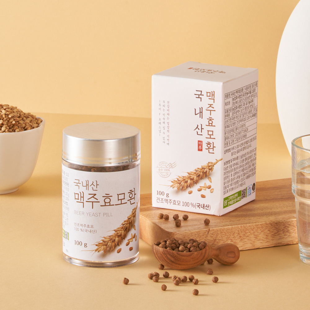 100% 국내산 저온건조 <b>맥주효모</b>환 100g