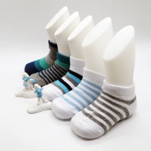 유아동 아기 미끄럼방지 봄여름 발목양말 5종세트 (1세~7세)/ 발가락보따리