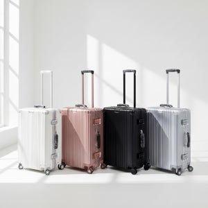 메탈프레임 금고형 캐리어 연예인 여행용 홈쇼핑캐리어 63cm(24인치)