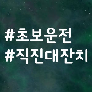 초보운전 스티커 LMCN-023 해시태그 초보직진