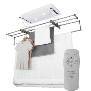 웰렉스 전동 빨래 건조대 4봉 자동 베란다 천장 리모컨 설치