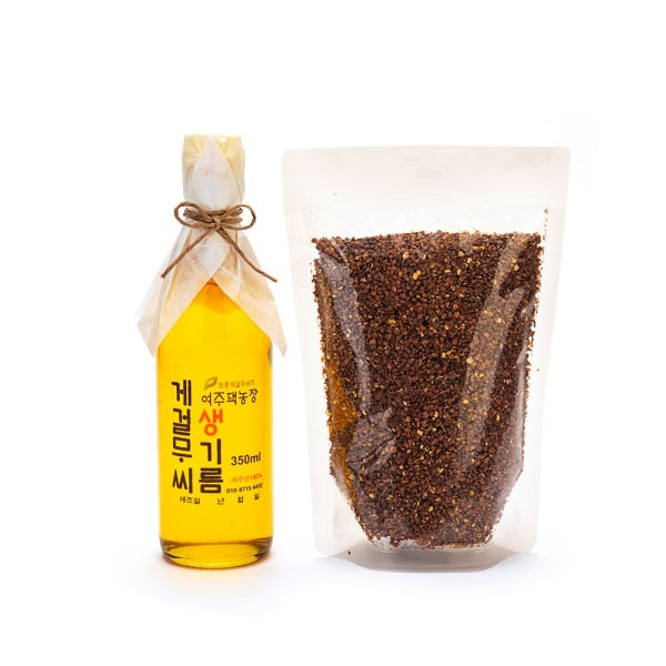 게걸무 씨앗 기름(생), 게걸무씨기름 350ml 생기름, 기관지