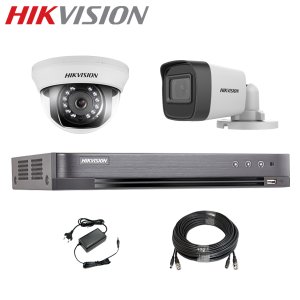 [하이브리드] 500만화소 고화질 CCTV 자가설치 세트/녹화기+카메라+케이블+어뎁터