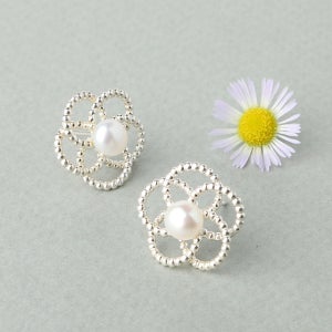 [실버925 은귀걸이] 방울방울 진주귀걸이 담수진주 실버귀걸이