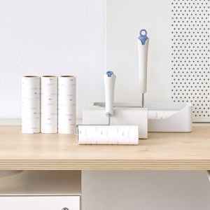 크린아이 초강력 돌돌이 테이프 클리너 핸들+케이스+대형 리필 10개 세트 특대형 먼지 청소