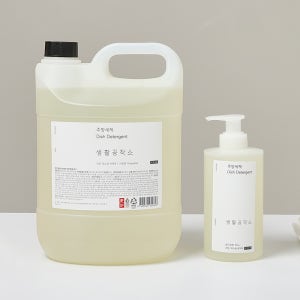 생활공작소 친환경 주방세제 4L+500ML 자몽향