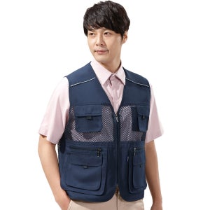 작업복 망사조끼 SM-V110 봄 여름 가을 작업 등산
