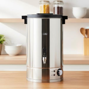 자동 전기물끓이기 업소용 대용량 스텐 전기물통 보온통 델키 DKR-220