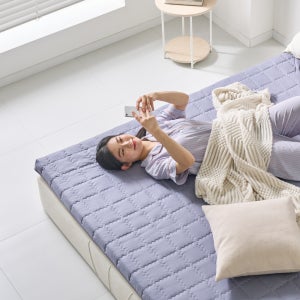 라폼 천연 라텍스 토퍼 매트리스 침대 거실 바닥 매트 2.5cm S(싱글) 미디엄