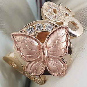 14K/18K 버터프리(RP) 나비애끼반지/우정링